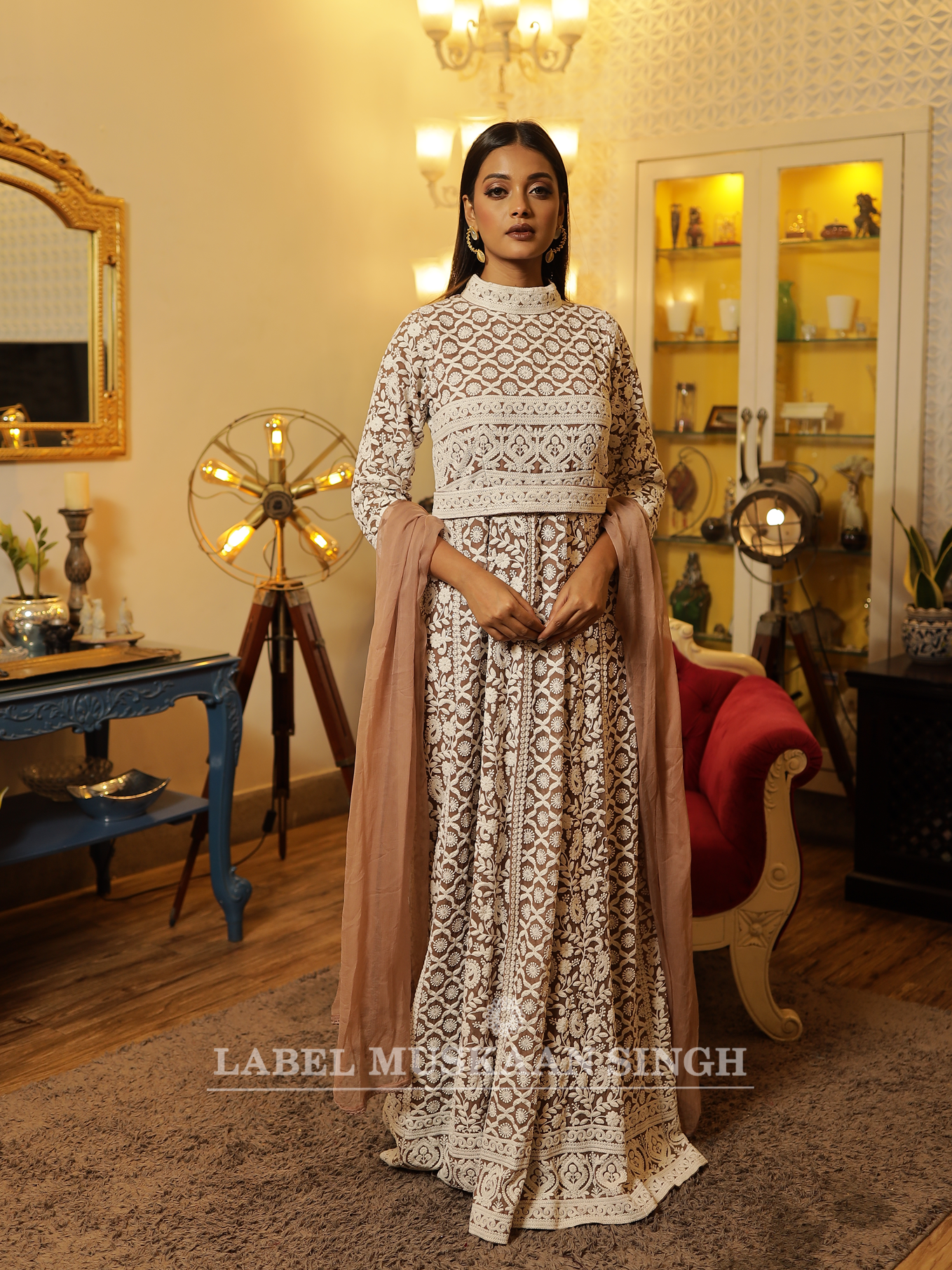 Brown Anarkali Gown