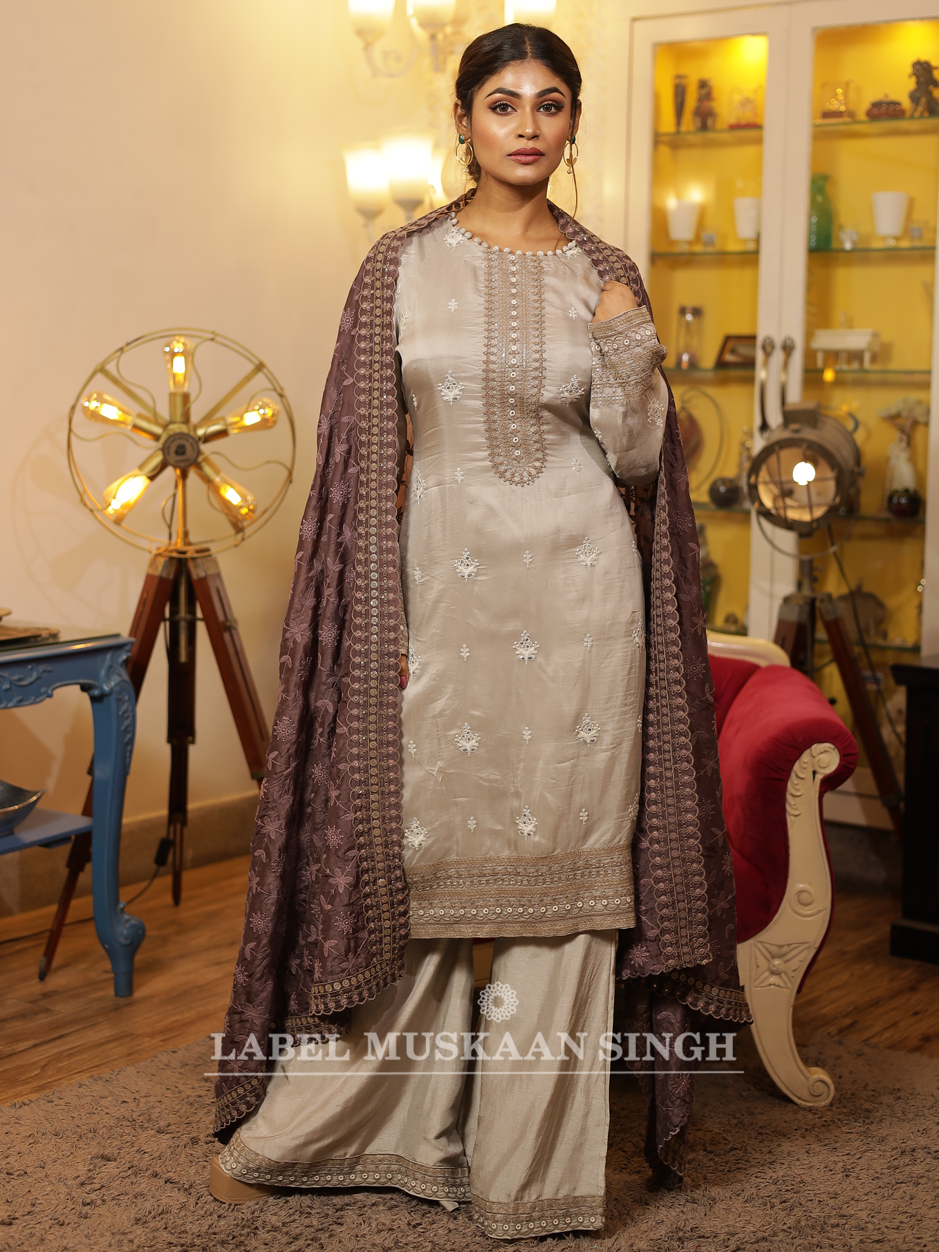 Beige Kurta Set