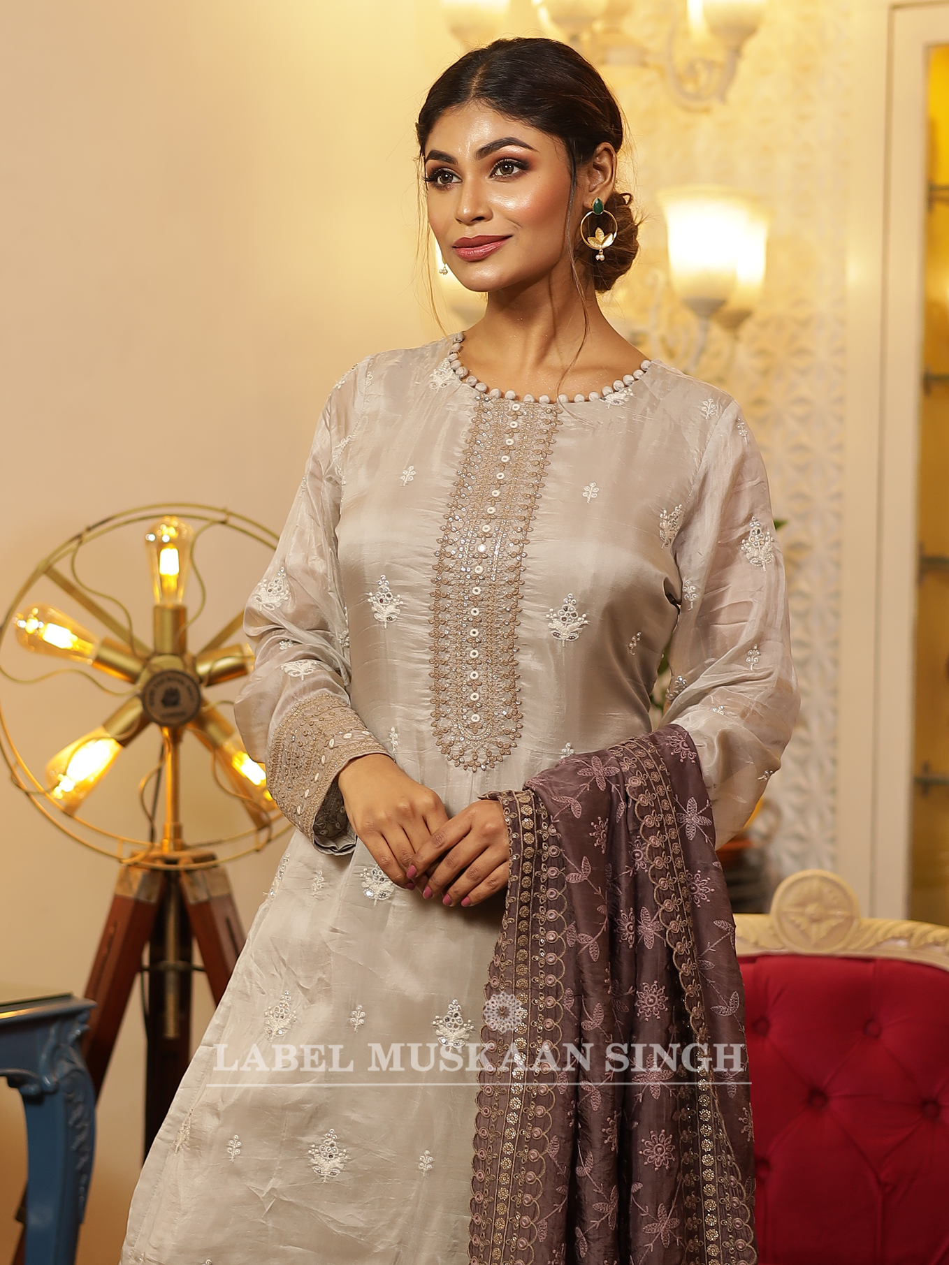 Beige Kurta Set