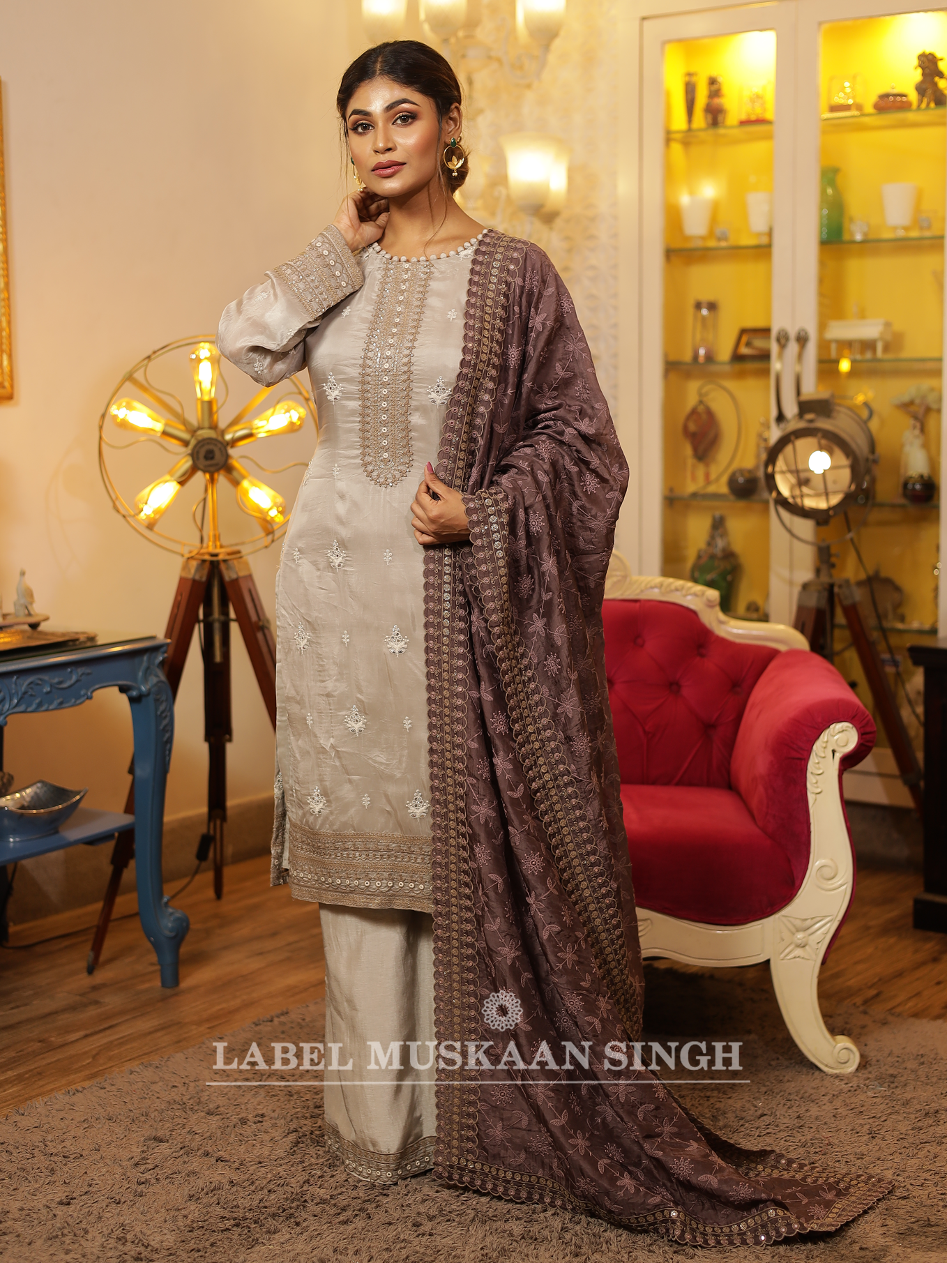 Beige Kurta Set