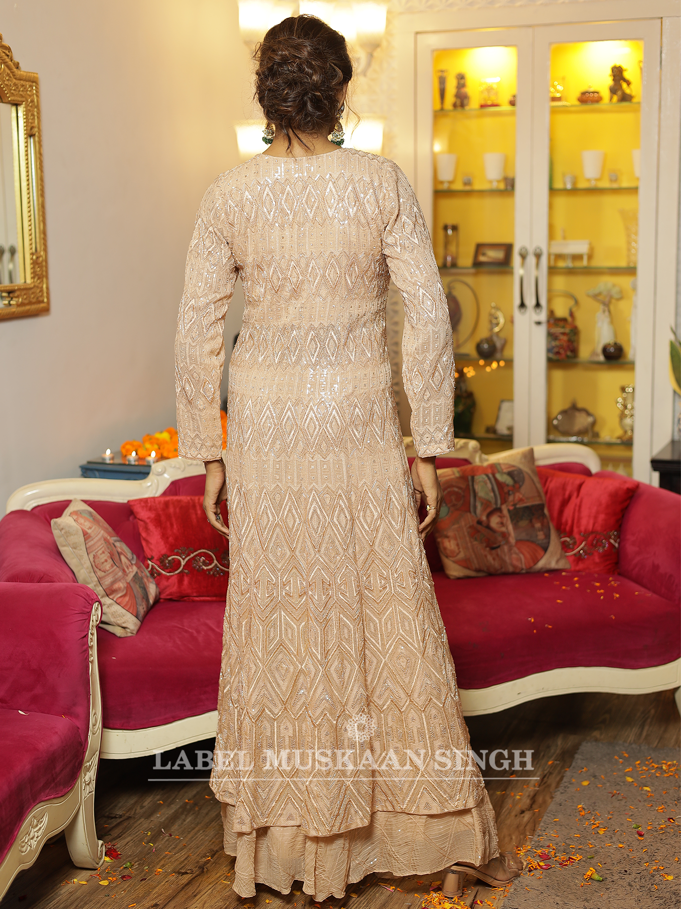 Hand Embroidered Gown