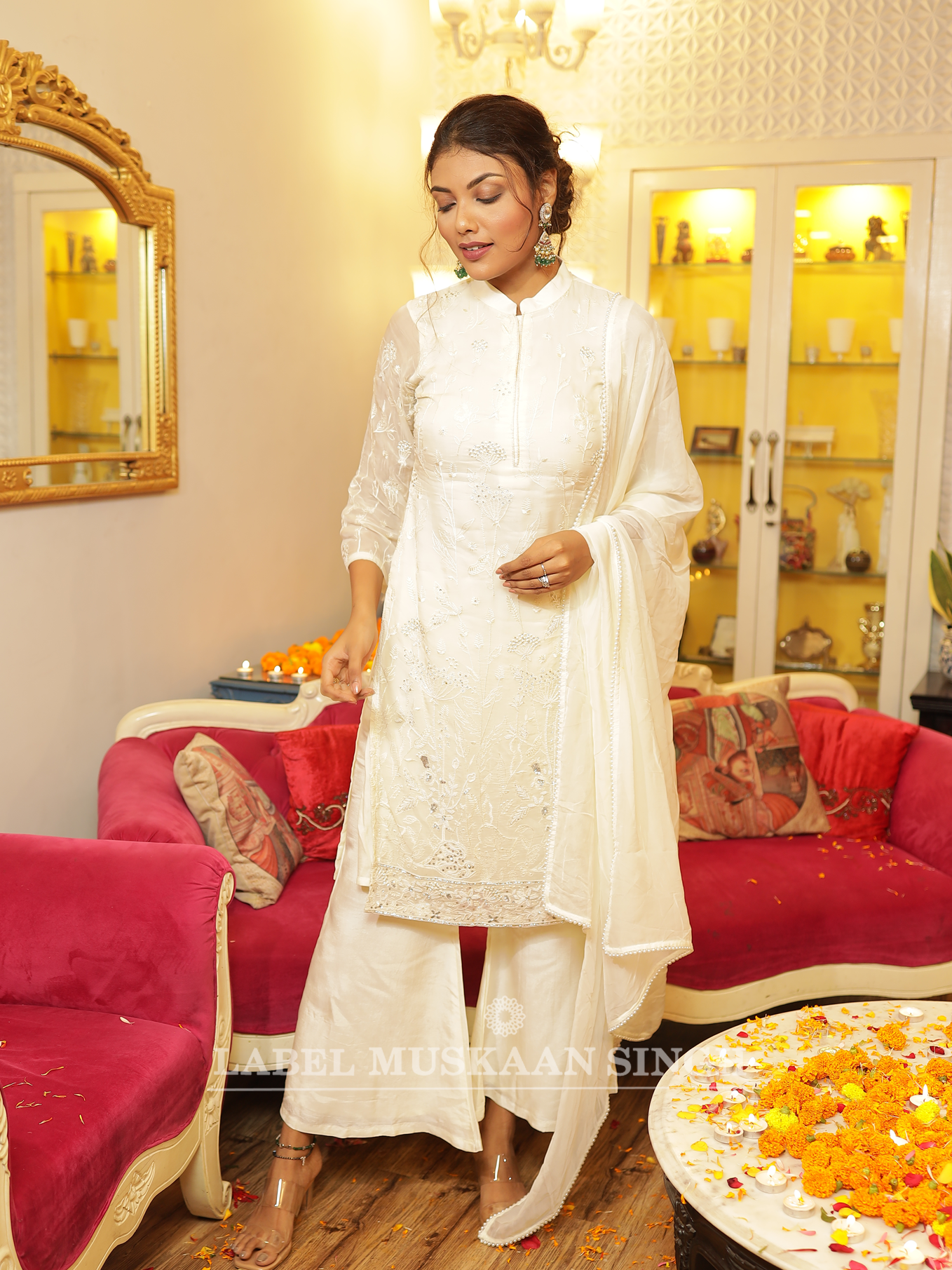 Hand Embroidered Kurta Set