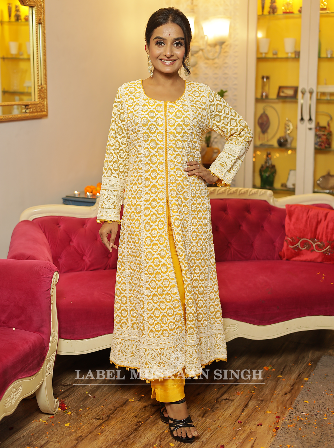Mustard Yellow Kurta Set