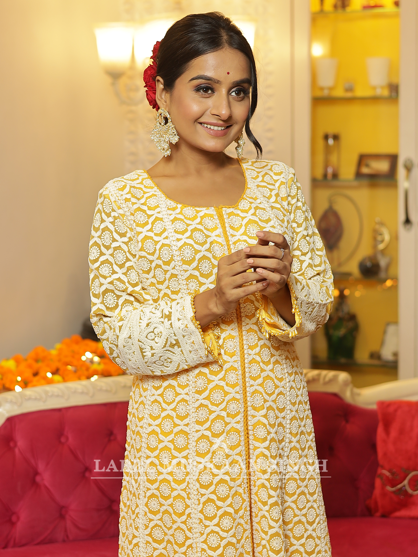 Mustard Yellow Kurta Set