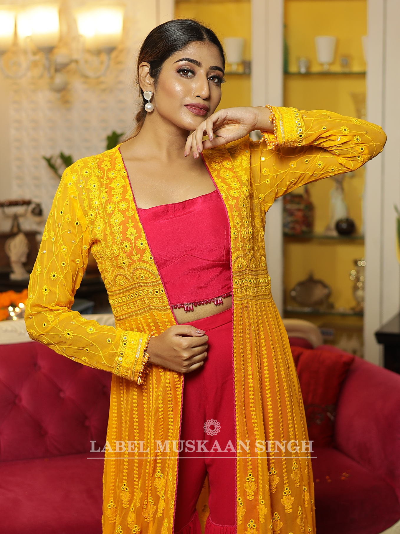 Ombre Sharara Set