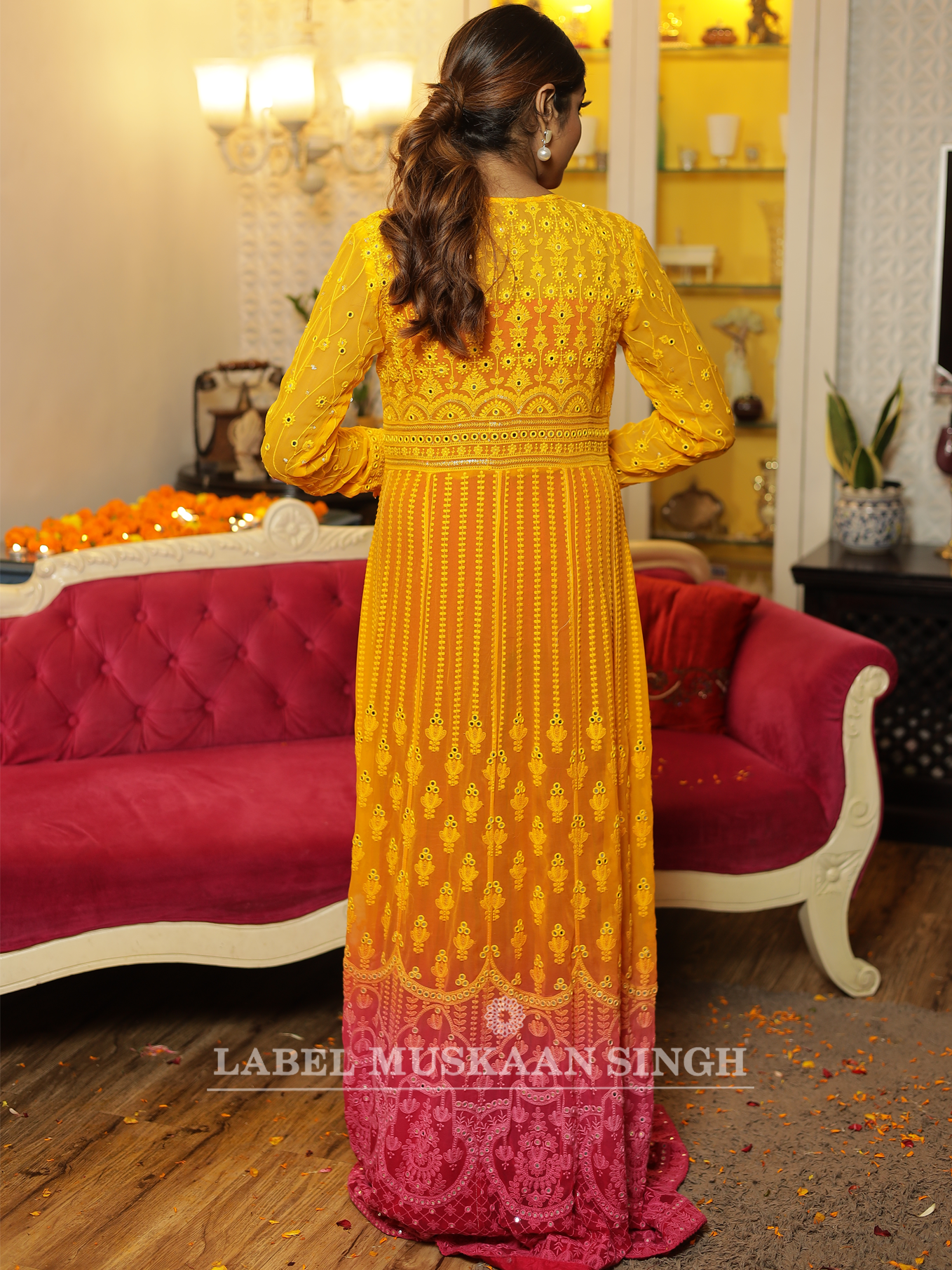 Ombre Sharara Set