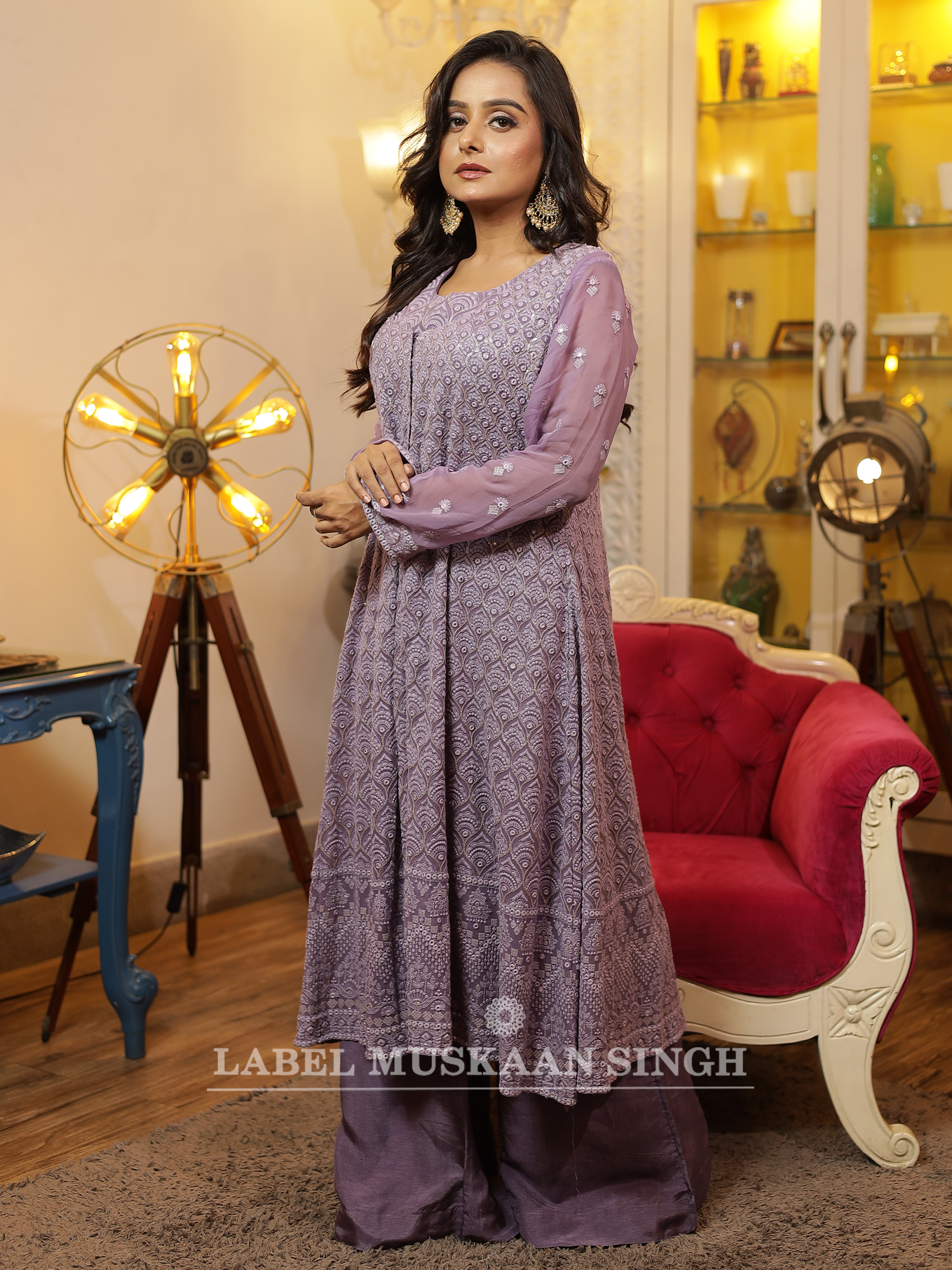 Purple Kurta Set