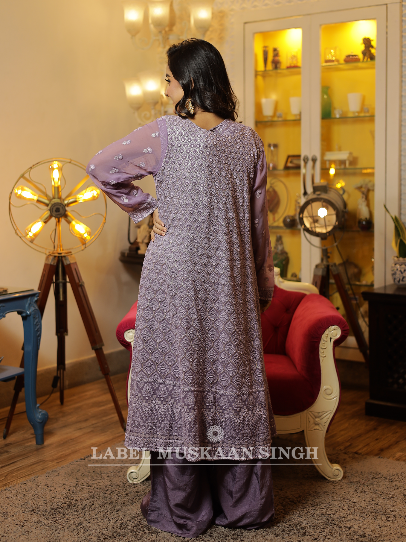 Purple Kurta Set
