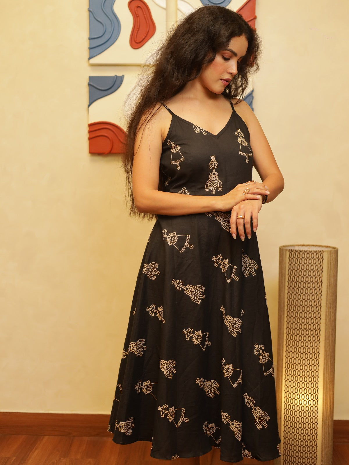 Maira Black Maxi Dress