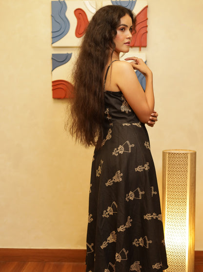 Maira Black Maxi Dress
