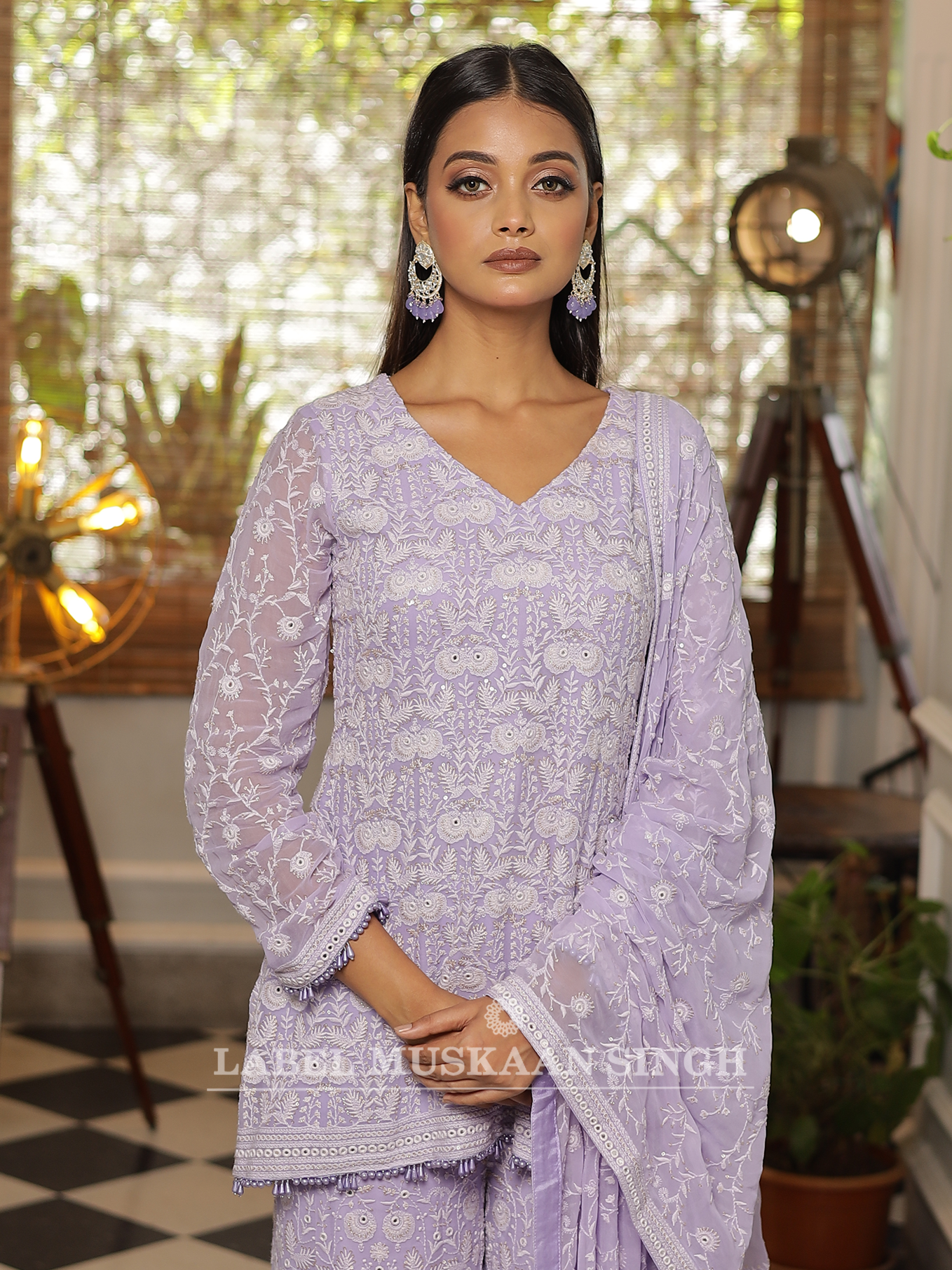 Lavender Kurta Set