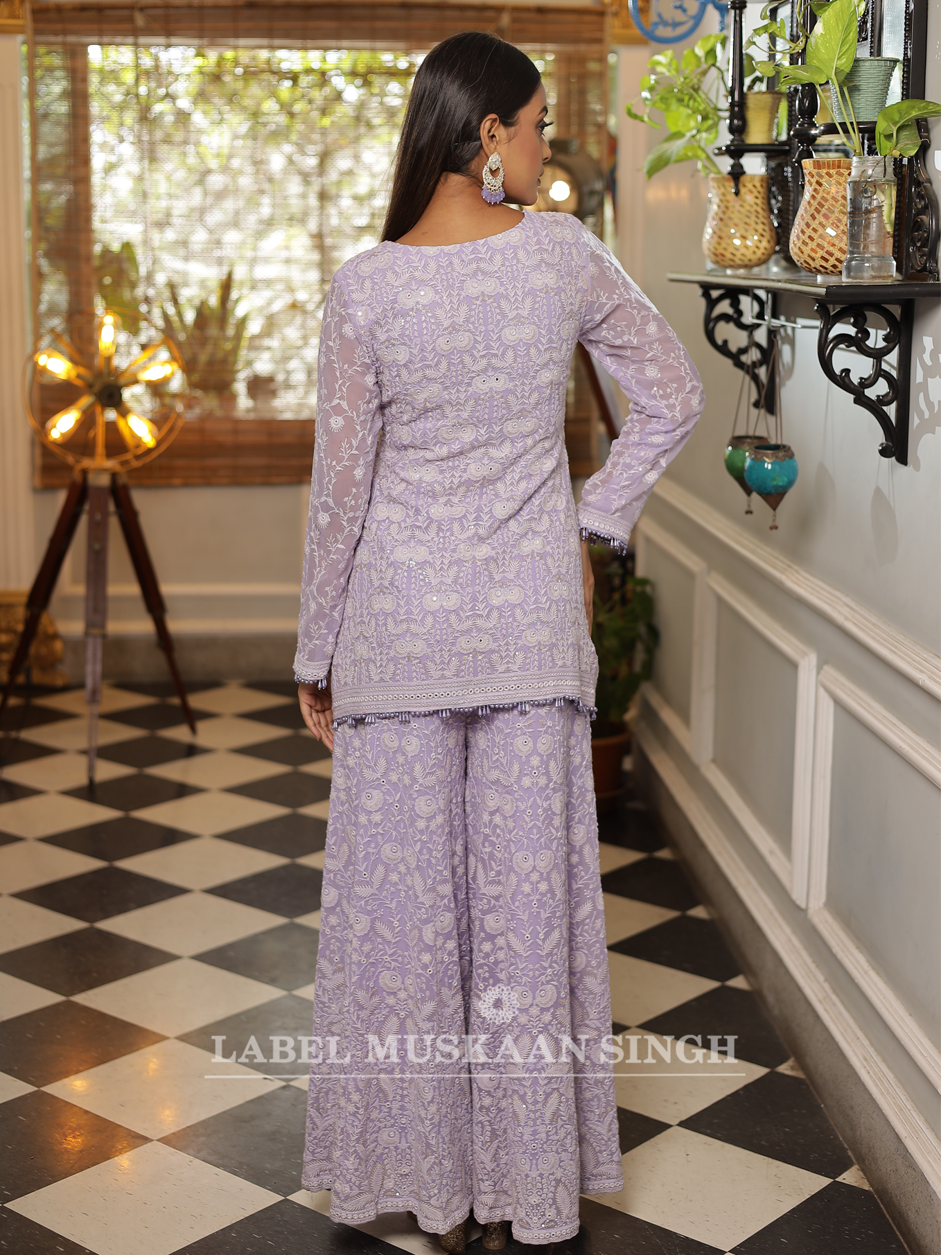 Lavender Kurta Set